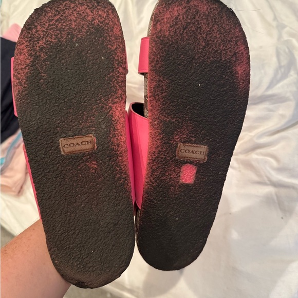 Coach pink sandals 9.5 - Picture 3 of 5